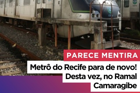 metrô do recife para de novo