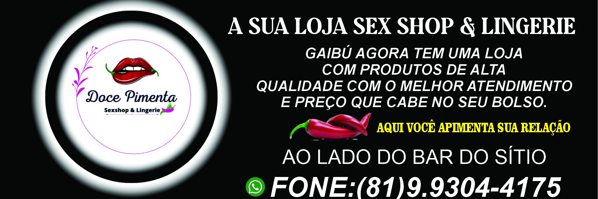 DOCE POMENTA A SUA LOJA SEX SHOP